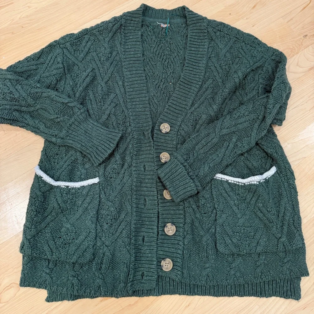 Free People Sweater with White Detail